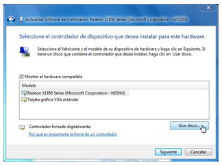 Tarjeta grafica vga estandar best sale drivers para windows 7